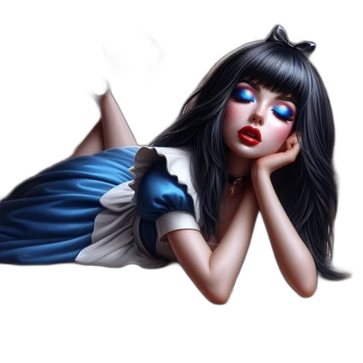 dress, face, fantasy art, photorealistic transparent PNG cut-out