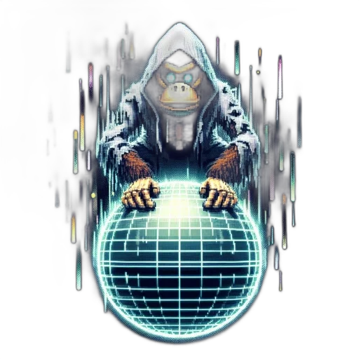 robot, mask, jacket, staff transparent PNG cut-out