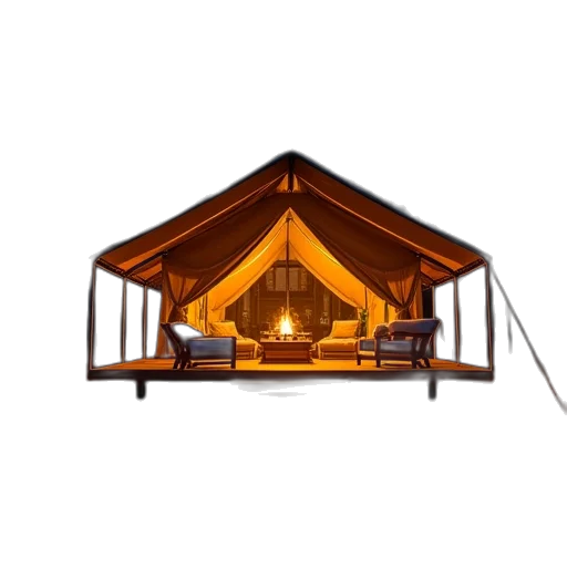 furniture, umbrella, concept art, 3d render transparent PNG cut-out