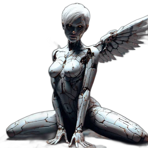 robot, comic book art, concept art, fantasy art transparent PNG cut-out