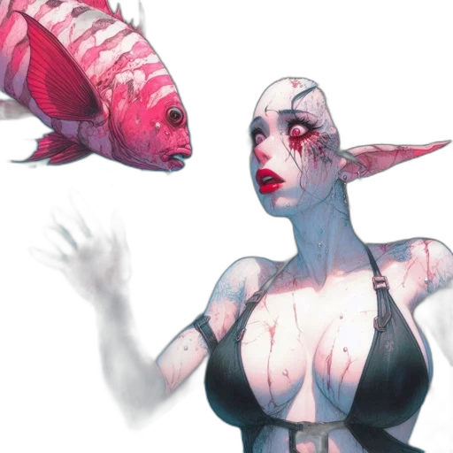 creature, concept art, fantasy art, comic book art transparent PNG cut-out