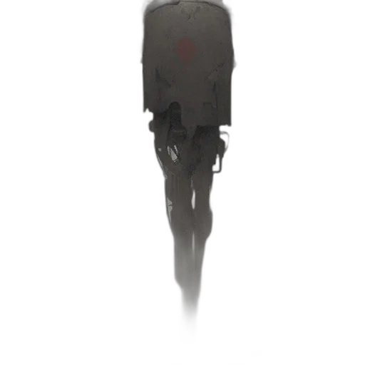 robot, creature, staff, mask transparent PNG cut-out