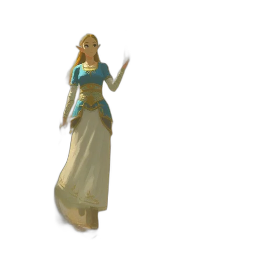 dress, 3d render, concept art, fantasy art transparent PNG cut-out