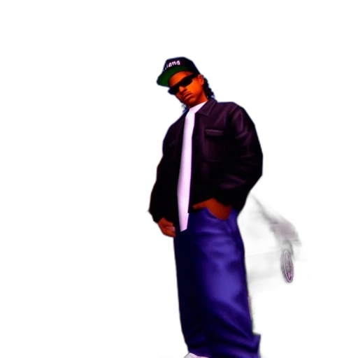 jacket, staff, concept art, 3d render transparent PNG cut-out