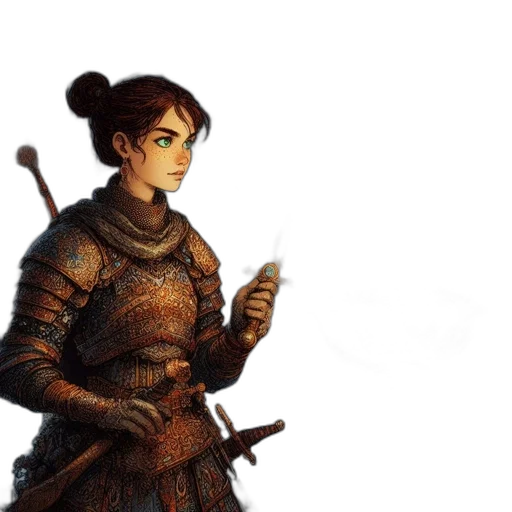 sword, staff, weapon, fantasy art transparent PNG cut-out