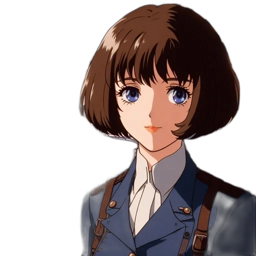 face, staff, jacket, hair transparent PNG cut-out