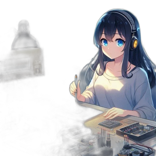 weapon, dress, robot, staff transparent PNG cut-out