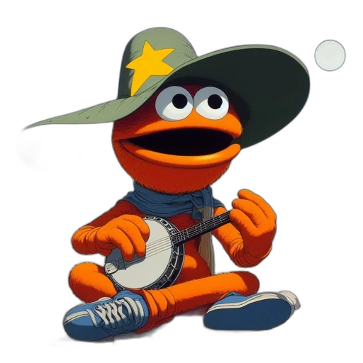 hat, animal, staff, creature transparent PNG cut-out