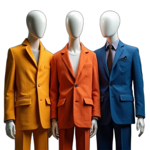 jacket, 3d render, colorful, neon transparent PNG cut-out