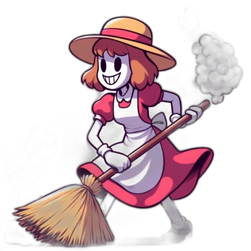 staff, weapon, robot, hat transparent PNG cut-out