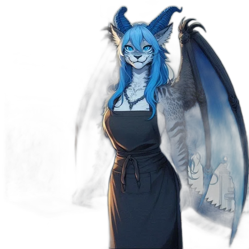 staff, dragon, dress, concept art transparent PNG cut-out