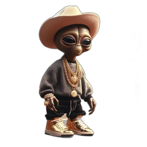 jacket, hat, creature, robot transparent PNG cut-out