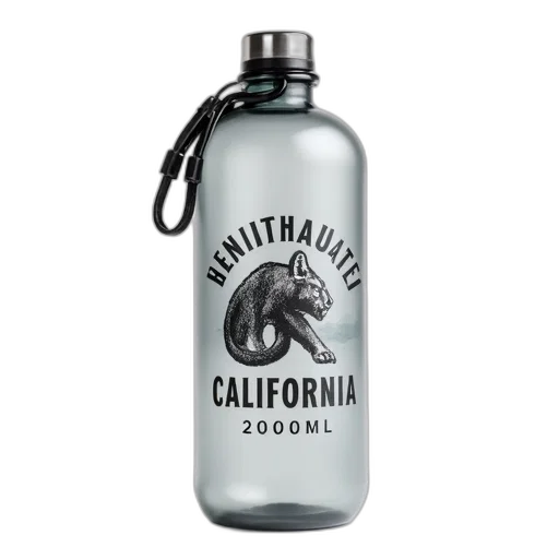 bottle, close-up, water, label transparent PNG cut-out