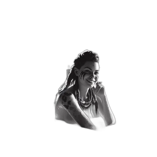 jewelry, face, staff, dress transparent PNG cut-out