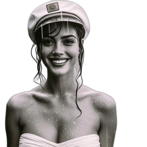 hat, dress, crown, face transparent PNG cut-out