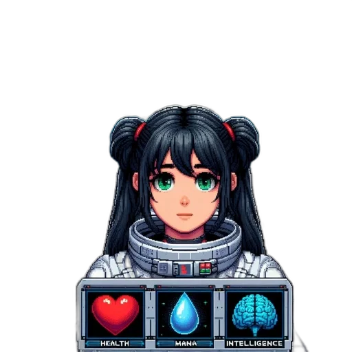 robot, weapon, staff, face transparent PNG cut-out