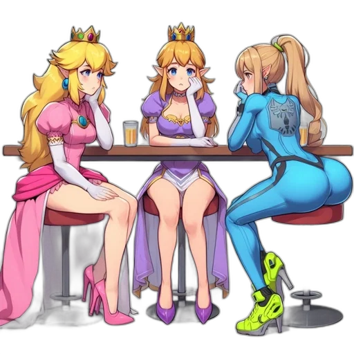 crown, dress, concept art, anime transparent PNG cut-out