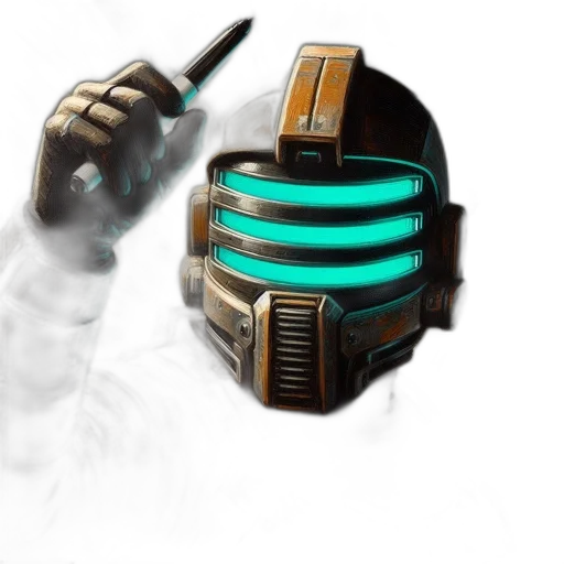 robot, weapon, staff, mask transparent PNG cut-out