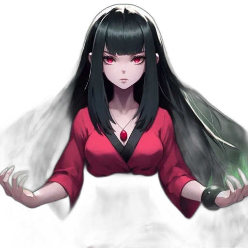 dress, staff, creature, face transparent PNG cut-out