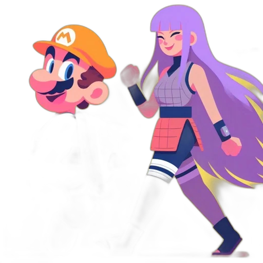 concept art, pixel art, 3d render, watercolor transparent PNG cut-out