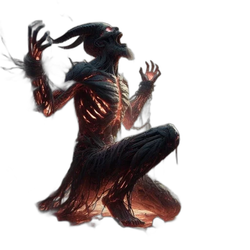 creature, dragon, hair, animal transparent PNG cut-out