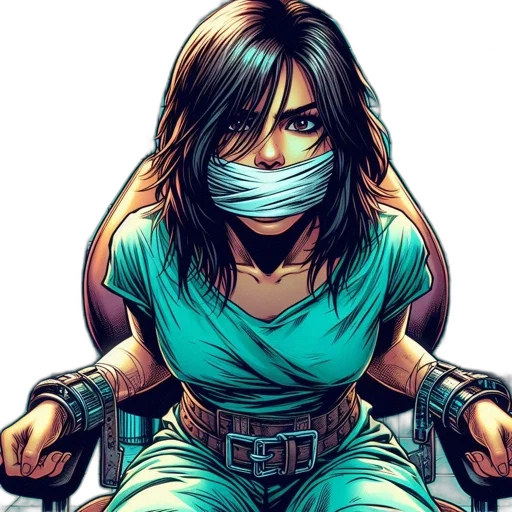 mask, comic book art, concept art, cyberpunk transparent PNG cut-out
