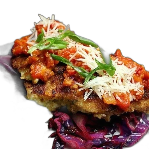 food, plate, featuring, breaded transparent PNG cut-out