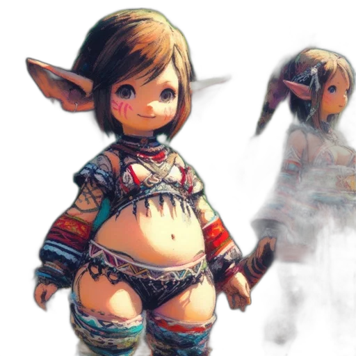 creature, mask, staff, concept art transparent PNG cut-out