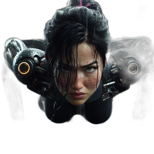 weapon, mask, face, robot transparent PNG cut-out