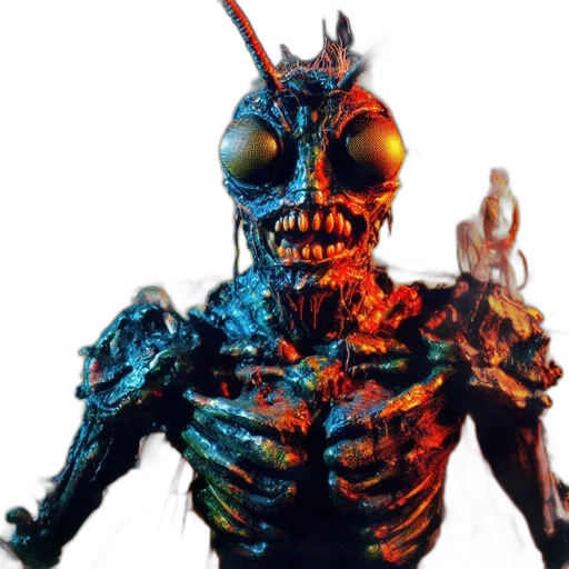 creature, robot, staff, mask transparent PNG cut-out