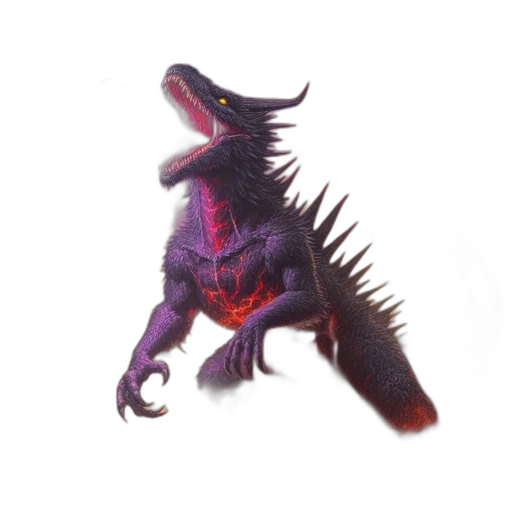 dragon, creature, animal, staff transparent PNG cut-out