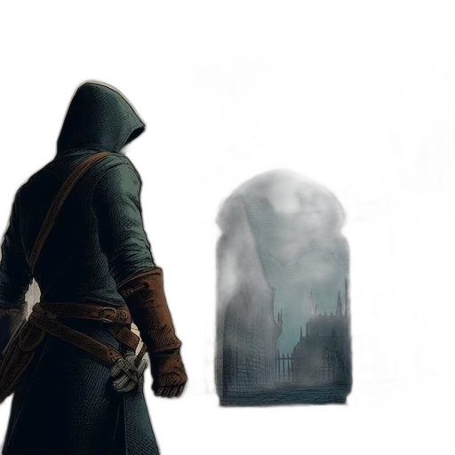 sword, jacket, mask, weapon transparent PNG cut-out