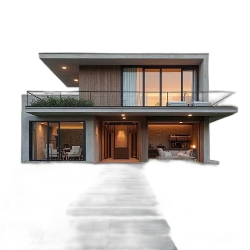 building, furniture, 3d render, photorealistic transparent PNG cut-out