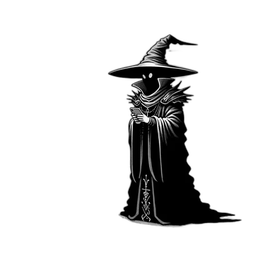 hat, staff, mask, dress transparent PNG cut-out