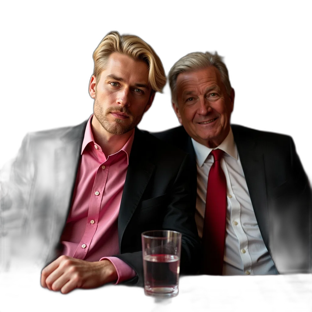 face, neon lights, man, blonde transparent PNG cut-out