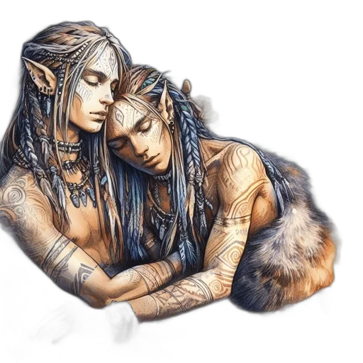 fantasy art, watercolor, concept art, pencil sketch transparent PNG cut-out