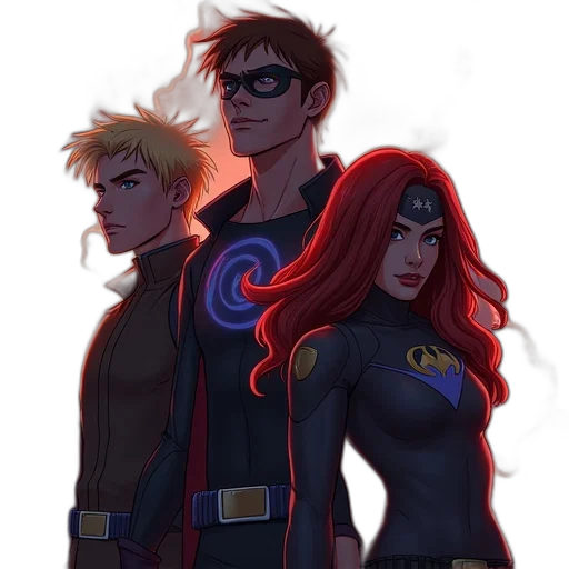 comic book art, concept art, fantasy art, cartoon transparent PNG cut-out