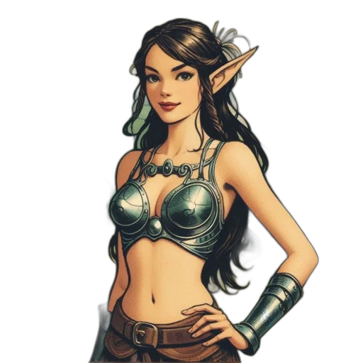 fantasy art, concept art, pixel art, comic book art transparent PNG cut-out