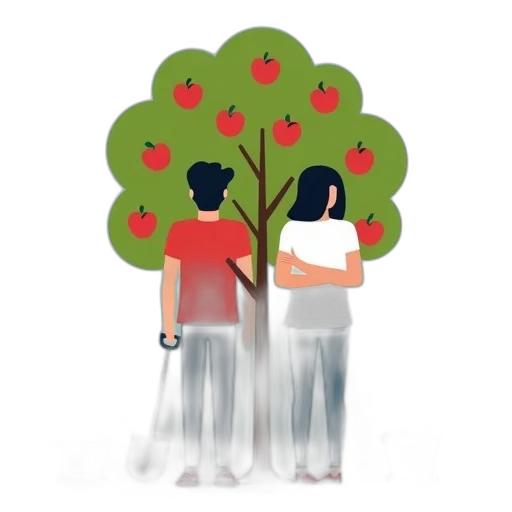 tree, concept art, 3d render, forest transparent PNG cut-out