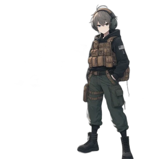 jacket, weapon, staff, animal transparent PNG cut-out