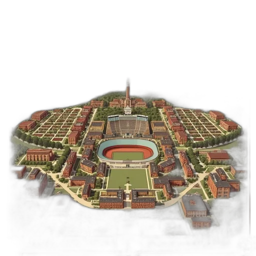 concept art, 3d render, vintage-style, map transparent PNG cut-out