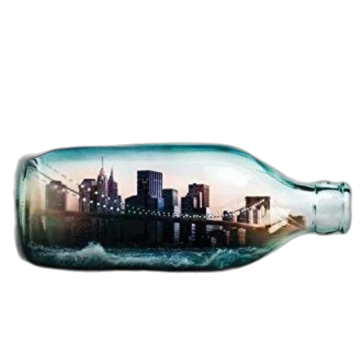 bottle, photorealistic, concept art, passenger transparent PNG cut-out