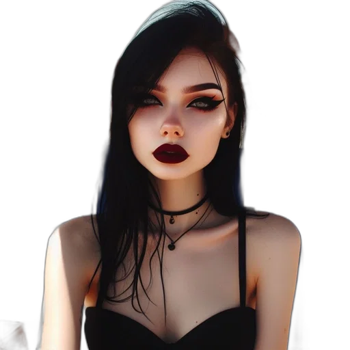 dress, face, creature, jewelry transparent PNG cut-out