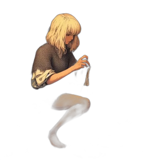 staff, weapon, sword, hair transparent PNG cut-out