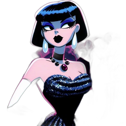 dress, cartoon, concept art, comic book art transparent PNG cut-out