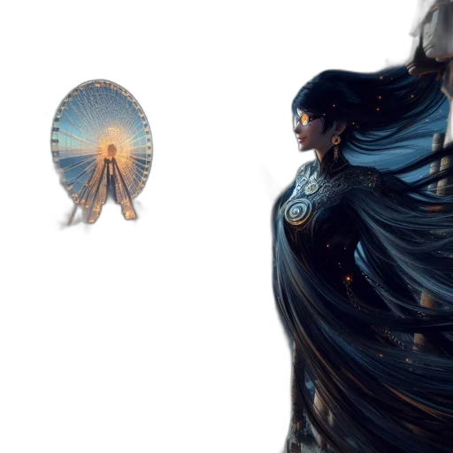 dress, sword, jewelry, creature transparent PNG cut-out