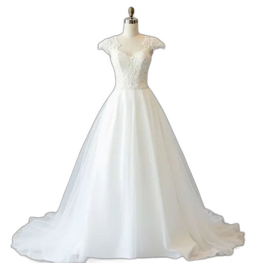 dress, 3d render, photorealistic, white transparent PNG cut-out