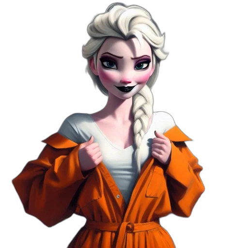 jacket, dress, staff, face transparent PNG cut-out
