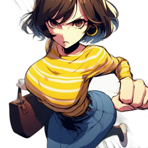 staff, weapon, face, jacket transparent PNG cut-out