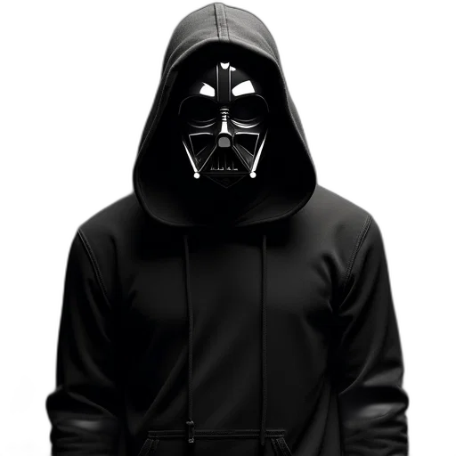 jacket, mask, face, staff transparent PNG cut-out